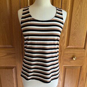 TALBOTS - Pima Cotton-Blend Tank - Bold Stripe -- Excellent Condition